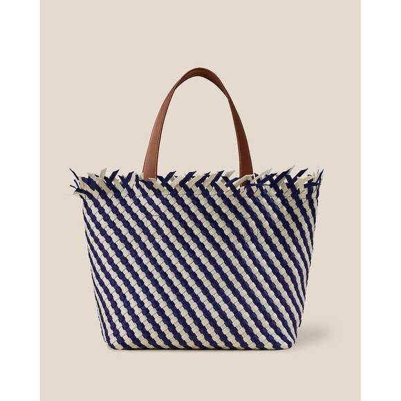 NEW NAGHEDI women's havana striped tote in venice - Picture 1 of 1